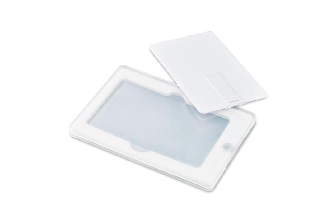 Embalagem expositora para cartões USB