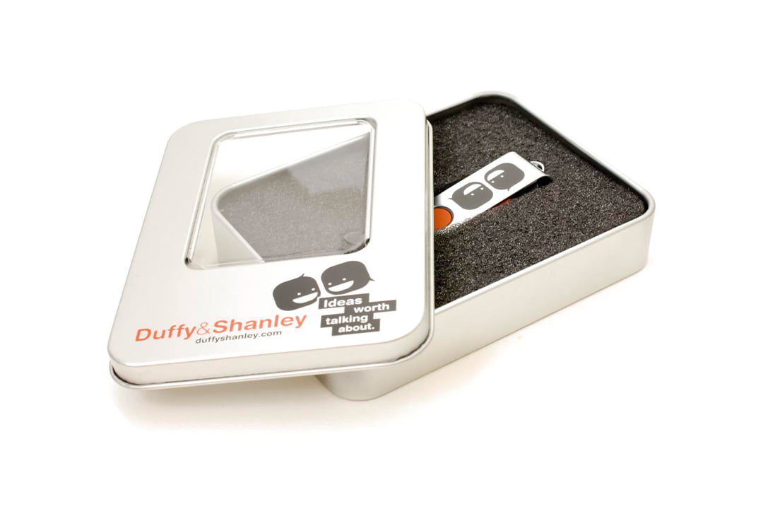 Caixa de Metal com vidro expositor