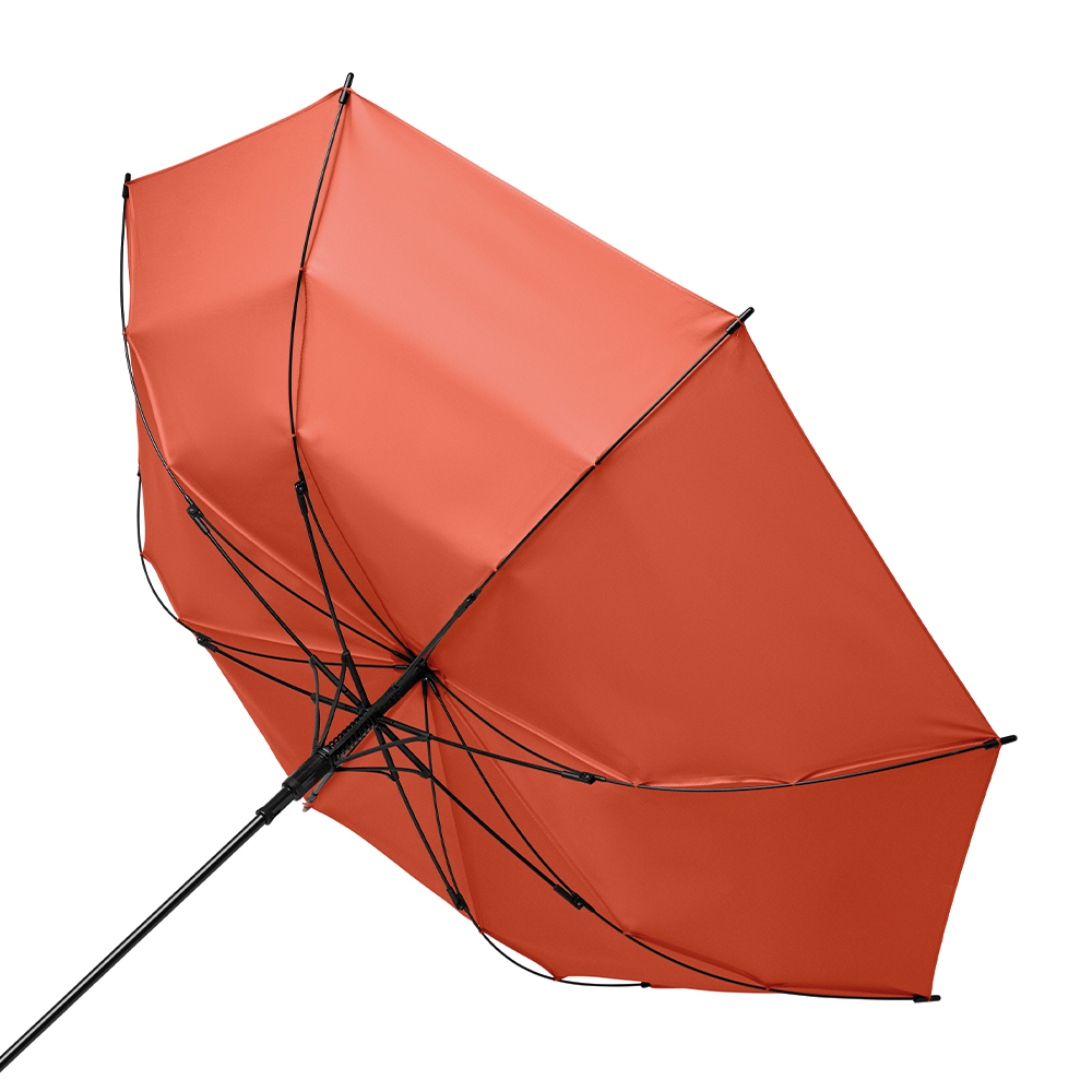 Estrutura em fibra de vidro com sistema anti-vento.